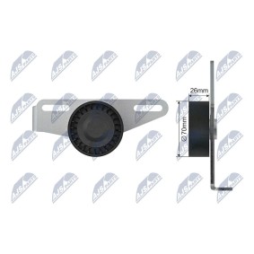 Compre Rolo tensor, correia trapezoidal estriada da NTY RNK-RE-030 a um preço baixo por 37,03 €