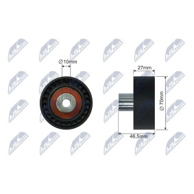 Compre Rolo tensor, correia trapezoidal estriada da NTY RNK-RE-038 a um preço baixo por 16,73 €
