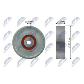 Compre Rolo tensor, correia trapezoidal estriada da NTY RNK-TY-040 a um preço baixo por 33,56 €
