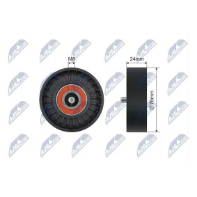 Compre Rolo tensor, correia trapezoidal estriada da NTY RNK-VV-017 a um preço baixo por 13,93 €