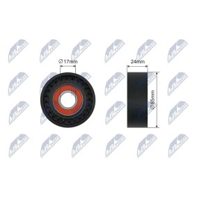 Compre Rolo tensor, correia trapezoidal estriada da NTY RNK-VV-018 a um preço baixo por 18,46 €