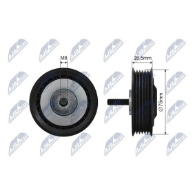 Compre Rolo tensor, correia trapezoidal estriada da NTY RNK-VW-037 a um preço baixo por 21,36 €
