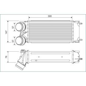 Köp Intercooler av VALEO 822925 till det låga priset 1643,49 kr