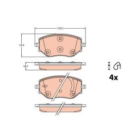 Acquista Kit pastiglie freni da TRW GDB2324 a buon mercato per soli 51,56 €