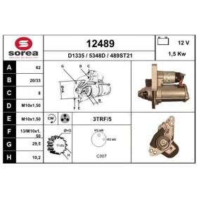 Köp Startmotor av EAI 12489 till det låga priset 2739,82 kr