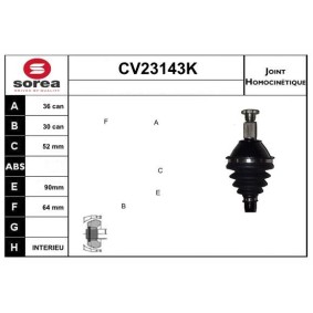 Comprar Juego de articulación, árbol de transmisión de EAI CV23143K a bajo precio de 54,10 €