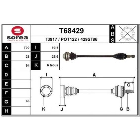 Antriebswelle T68429