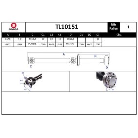 Acquista Albero trasmissione da EAI TL10151 a buon mercato per soli 512,60 €