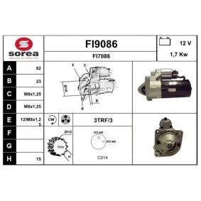 Köp Startmotor av SNRA FI9086 till det låga priset 1476,80 kr
