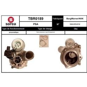 Turbolader von SNRA TBR0189