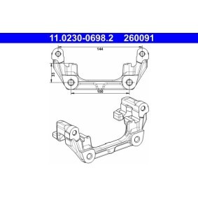 Bremssattelhalter 11.0230-0698.2