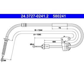 Köp Handbromsvajer av ATE 24.3727-0241.2 till det låga priset 304,30 kr