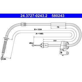 Handbremsseil 24.3727-0243.2