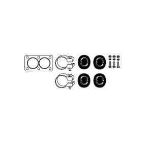 Montagesatz, Abgasanlage 82 11 1069 von HJS günstig für 18,89 € online kaufen