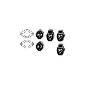 Montagesatz, Abgasanlage 82 44 7697 von HJS günstig für 20,79 € online kaufen