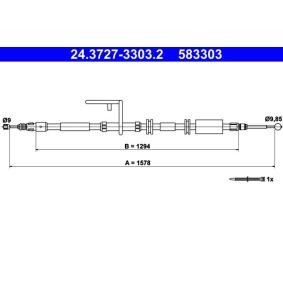 Handbremsseil 24.3727-3303.2