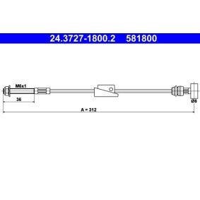 Handbremsseil 24.3727-1800.2