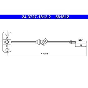 Handbremsseil 24.3727-1812.2