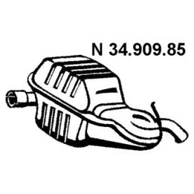 Endschalldämpfer 34.909.85 von EBERSPÄCHER günstig für 242,47 € online kaufen