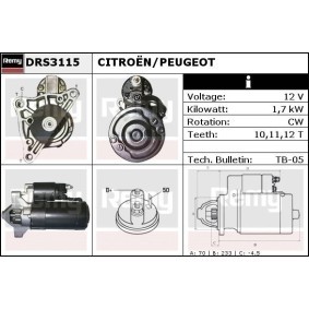 Köp Startmotor av DELCO REMY DRS3115 till det låga priset 1784,72 kr