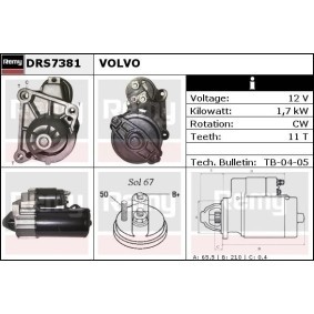 Köp Startmotor av DELCO REMY DRS7381 till det låga priset 1531,75 kr