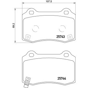Köp Bromsbelägg av BREMBO P 30 074E till det låga priset 1379,30 kr