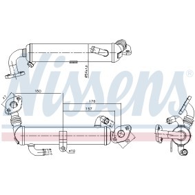 AGR-Kühler von NISSENS für COMBO Mk II (C) Kasten/Kombi (F25) günstig online kaufen