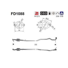Köp Partikelfilter (DPF) av AS FD1088 till det låga priset 4723,84 kr