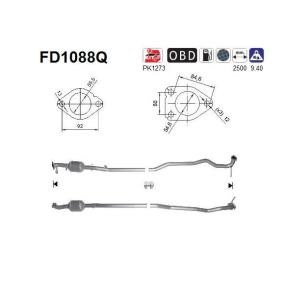 Köp Partikelfilter (DPF) av AS FD1088Q till det låga priset 5162,59 kr