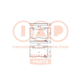 Köp Bromsbelägg av IAP QUALITY PARTS 704-13121 till det låga priset 1493,05 kr