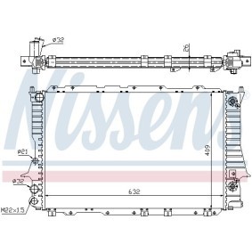 Achetez des Radiateur du moteur NISSENS 60489 à prix pour 103,45 €