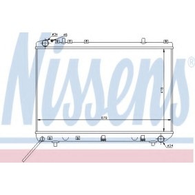 Achetez des Radiateur du moteur NISSENS 61675 à prix pour 102,57 €