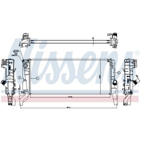 Achetez des Radiateur du moteur NISSENS 61694 à prix pour 103,76 €