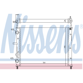 Achetez des Radiateur du moteur NISSENS 61806A à prix pour 115,42 €
