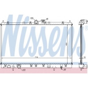 Kühler, Motorkühlung 62804A MITSUBISHI SPACE RUNNER von NISSENS
