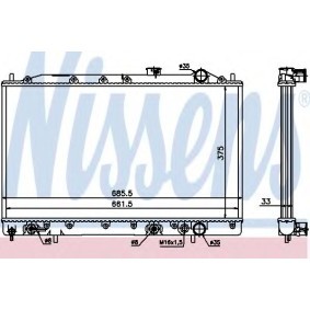 Kühler, Motorkühlung von NISSENS