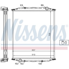 Achetez des Radiateur du moteur NISSENS 628790 à prix pour 403,21 €