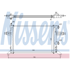Acquista Radiatore motore da NISSENS 63016A a buon mercato per soli 90,66 €