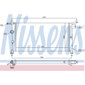 Achetez des Radiateur du moteur NISSENS 63285A à prix pour 115,27 €