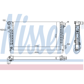 Achetez des Radiateur du moteur NISSENS 63523A à prix pour 56,87 €