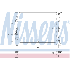 Acquista Radiatore motore da NISSENS 63937A a buon mercato per soli 67,37 €