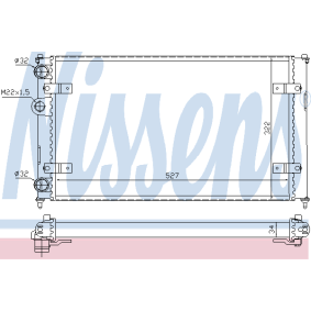Achetez des Radiateur du moteur NISSENS 63995A à prix pour 279,92 €