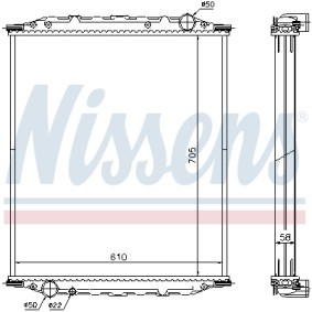 Achetez des Radiateur du moteur NISSENS 672200 à prix pour 430,25 €