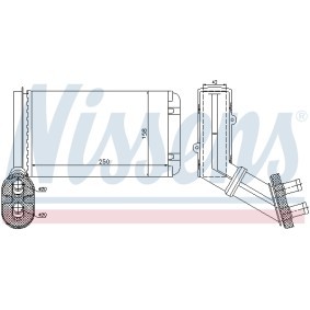 Acquista Scambiatore calore per riscaldamento abitacolo da NISSENS 73972 a buon mercato per soli 55,27 €