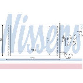 Achetez des Radiateur de chauffage NISSENS 73988 à prix pour 82,92 €