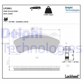 Bremsbeläge LP3861 für VOLVO