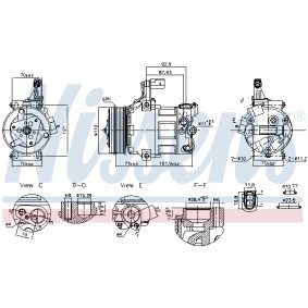 Acquista Compressore aria condizionata da NISSENS 891034 a buon mercato per soli 316,06 €