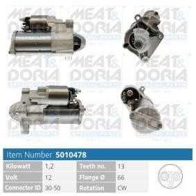 Köp Startmotor av MEAT & DORIA 5010478 till det låga priset 1695,10 kr