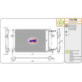 Achetez des Radiateur du moteur AHE 112.166 à prix pour 235,71 €