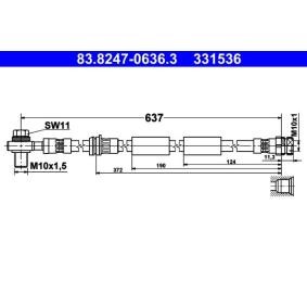Comprar Latiguillo de freno de ATE 83.8247-0636.3 a bajo precio de 32,73 €